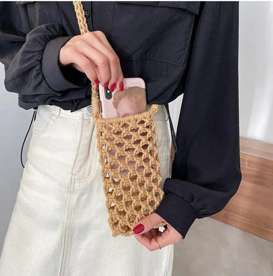 Mini Crochet Bag Caramel