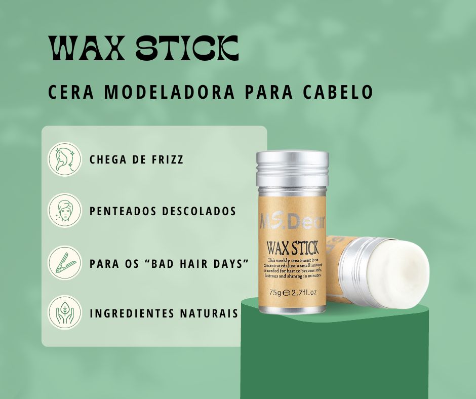 Cera Modeladora para o Cabelo - Wax Stick