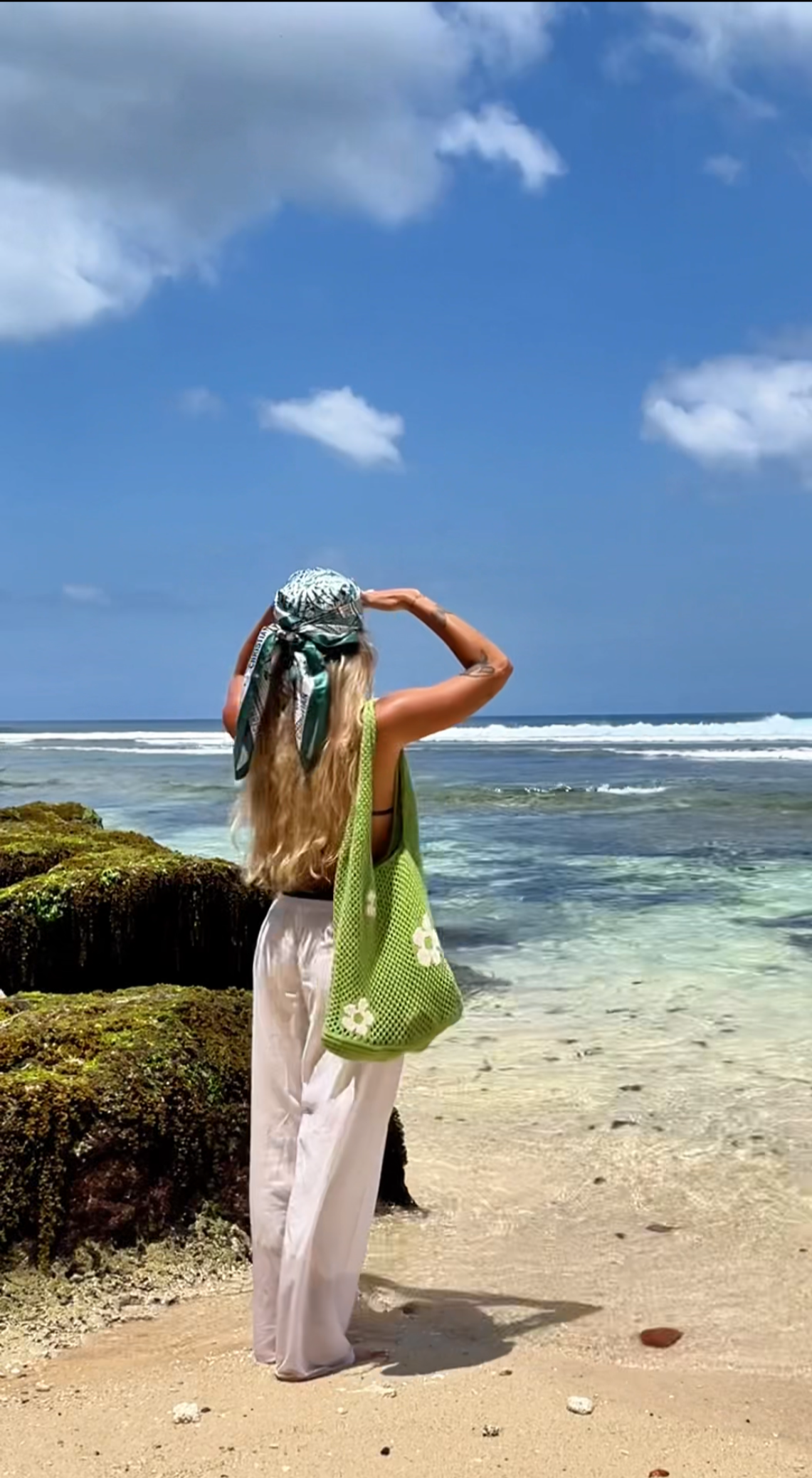 Beach Crochet Bag Verde