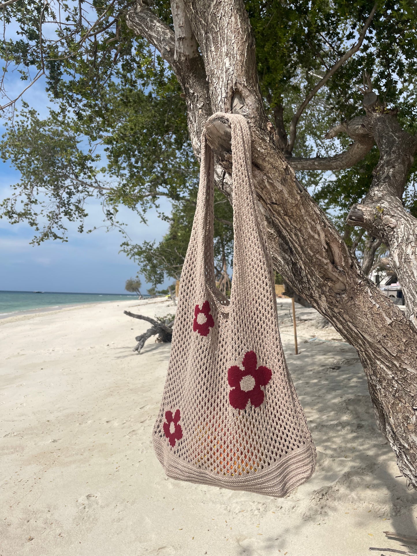 Beach Crochet Bag Creme