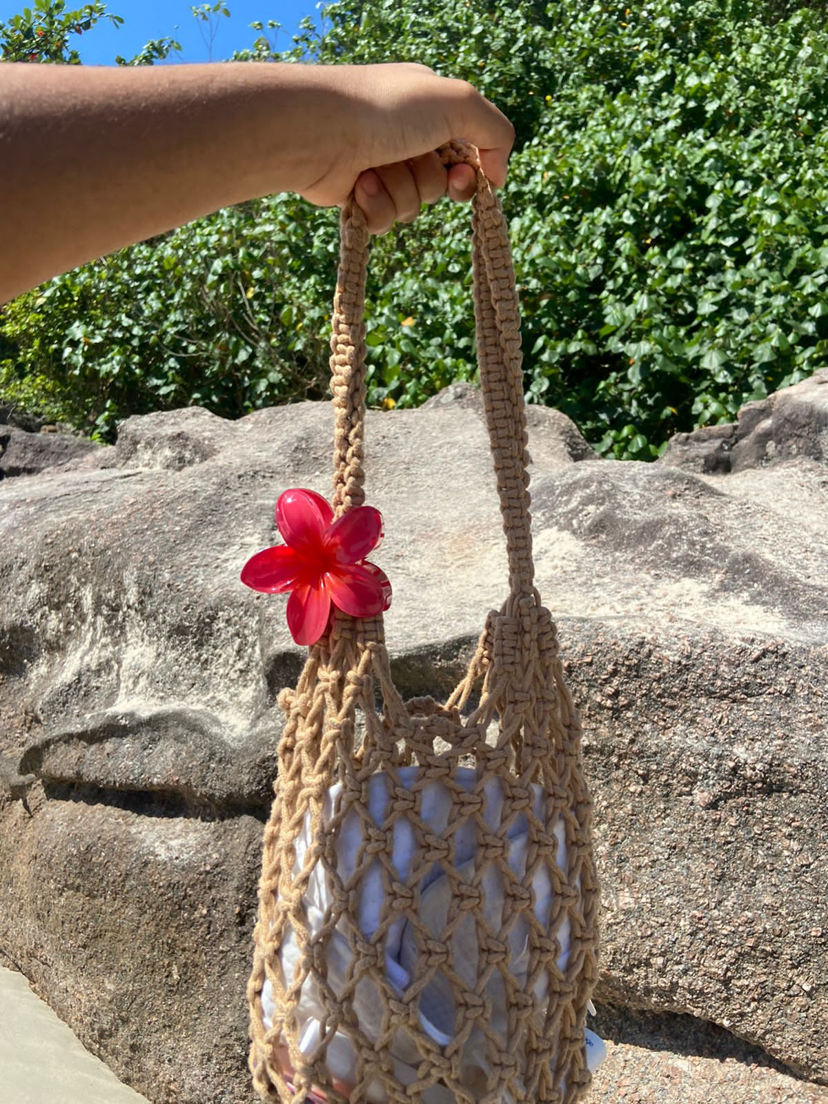 Bali Crochet Bag Caramelo